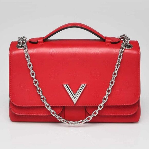 Louis Vuitton Rubis Monogram Leather Very Chain Bag - Picture 1 of 10